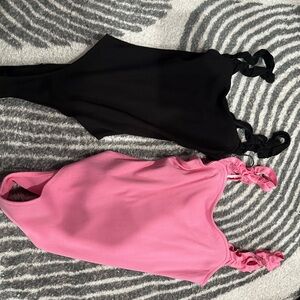 Pink and Black One Piece short